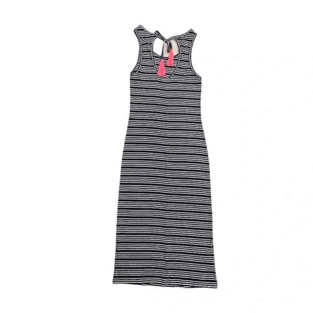 - Lilly Pulitzer Jordyn Striped Sleeveless Midi Dress Navy White